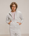 Sudadera Hoodie Relaxed Beige,GRIS CLARO